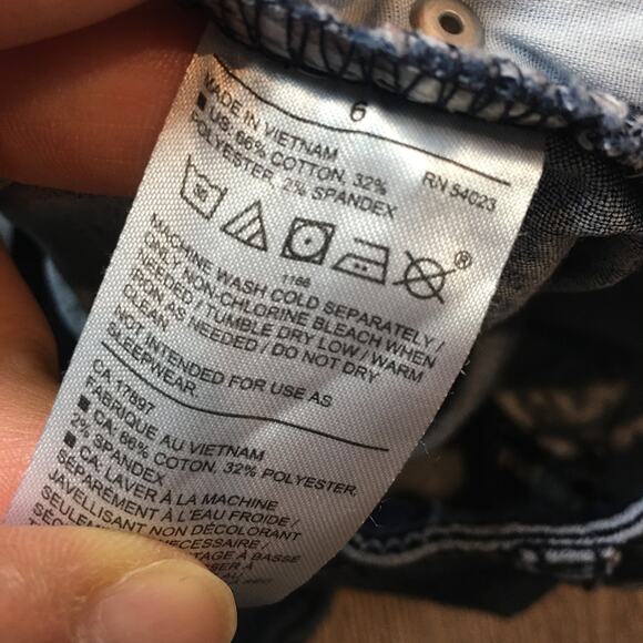 Janie & Jack Denim Girls Skinny size 6 dark - Picture 8 of 8